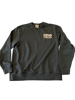 Deus Ex Machina DEUS CUSTOMS black sweatshirt temple of enthusiasm sweatshirt M